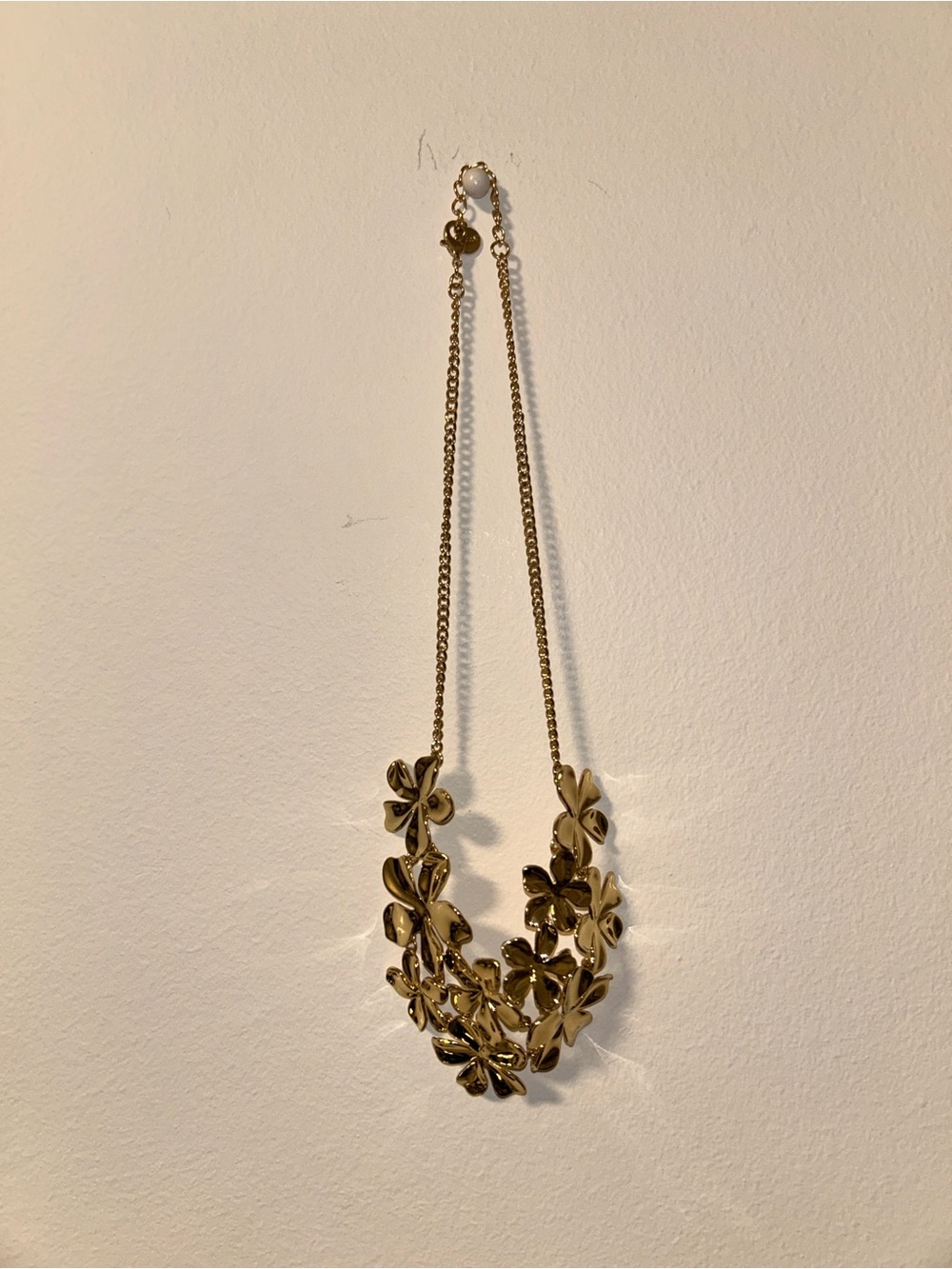 Gold Floral Statement Necklace - Women Jewelry